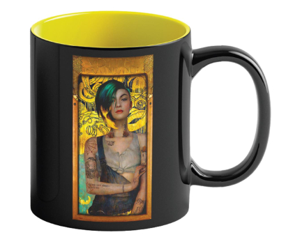 Kubek / pojemnik z gier Merch Kubek z aplikacją termoaktywną Game Art Chronicles Cyberpunk